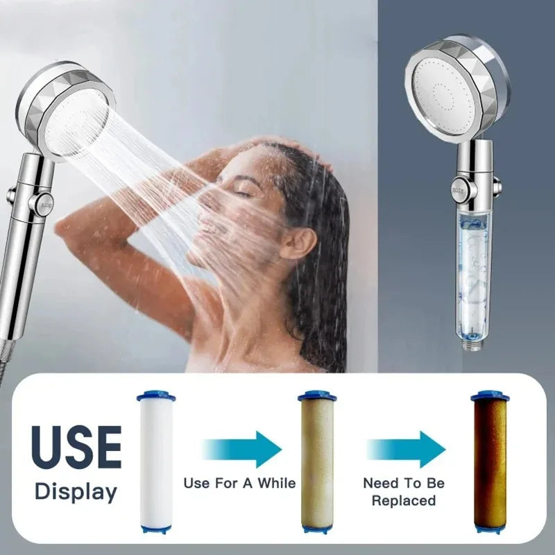Fan Powered Shower Head